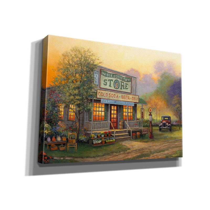 «Old Country Store» par John Zaccheo, H 40 po x l 54 po
