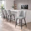 Ensemble de tabourets de bar à hauteur de comptoir 27 po, tabourets de bar en similicuir avec dossier pour îlot de cuisine-132541773-132541776