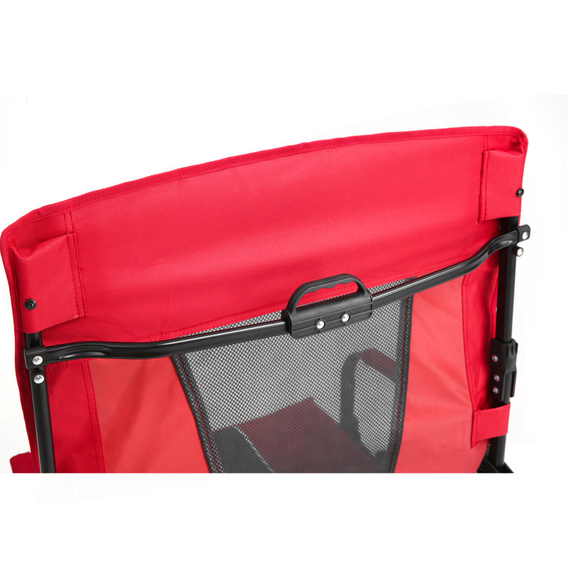 Camping Directors Chair, Heavy Duty,Oversized Portable Folding Chair With Side Table, Pocket For Beach, Fishing,Trip,Picnic,Lawn 
Red