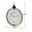 Horloge murale surdimensionnée avec cadre supérieur