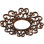 18"OD x 6 7/8"ID x 1/2"P Reims Architectural Grade PVC Pierced Ceiling Medallion, Antiqued Copper
