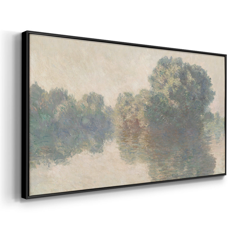 Série paysage - D III - Toile tendue avec châssis encadré - Prêt à être accroché, H 25 po x l 49 po, Noir