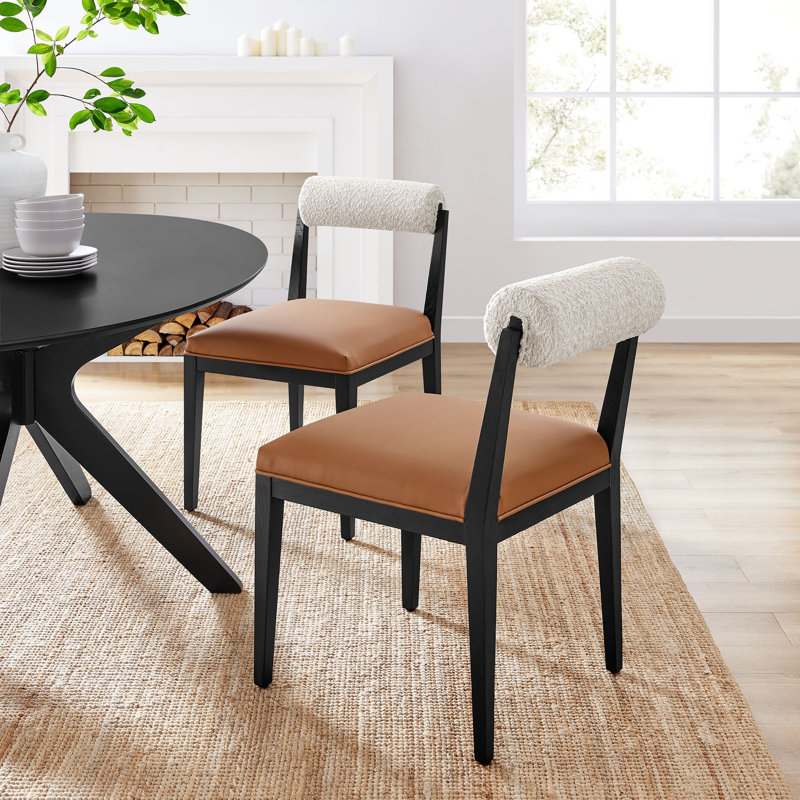 Ensemble de 2 chaises de salle à manger Kai Boucle and Vegan