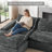 Boneless Modular Cloud Sectional Couches For Living Room, Oversized Compression Chenille Cloud Sofa-2137499124-2135068775