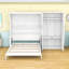 Grand lit escamotable en bois avec tablettes-1420876880