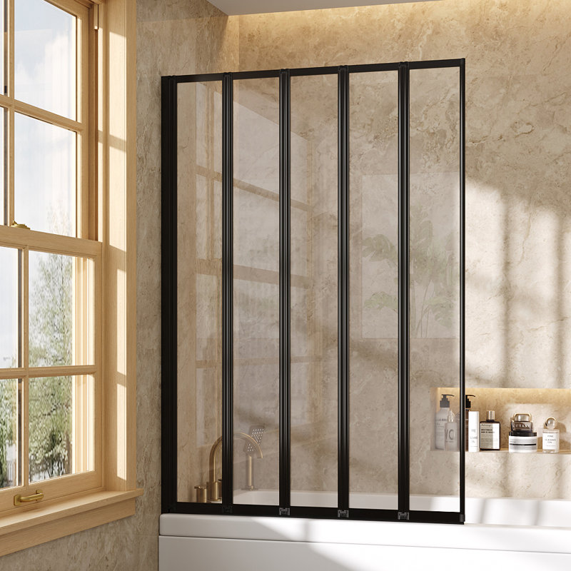 140mm - 120mm W x 140mm H Framed Fixed Glass Panel with Clear Glass