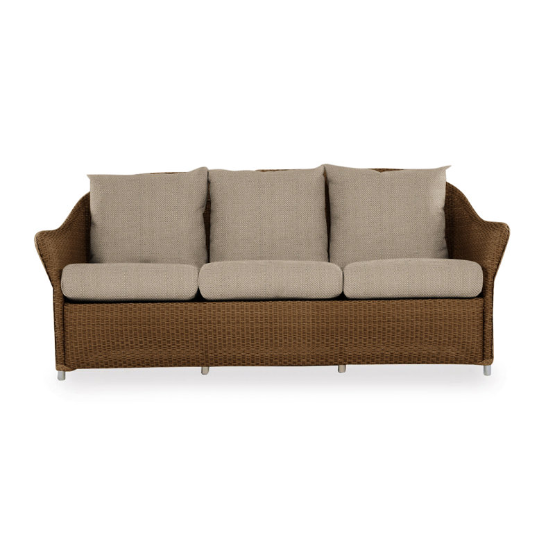 Weekend Retreat Outdoor 3 - Seat Patio Sofa, Callen Driftwood, Linen