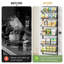Stainless Steel Spice Rack with Adjustable Racks