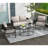Alexandria 5 Piece Multiple Chairs Seating Group with Cushions