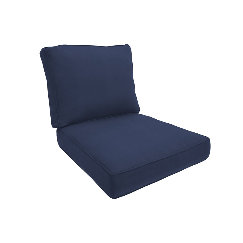 Eddie Bauer Outdoor Lounge Seat/Back Cushion, Canvas Navy Sunbrella® Canvas, 5" H x 24" W x 26" D
