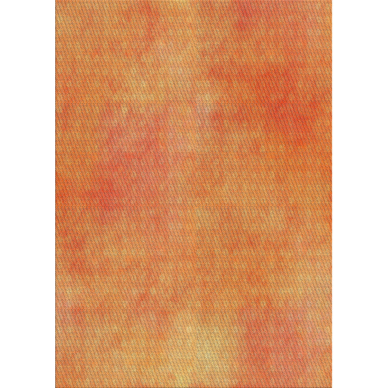 Tapis orange tissé à la machine, Rectangle 8 pi x 10 pi