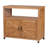 Multi - Purpose Patio Bar Table With Storage, Slatted Design For An Elegant Look, Fir Construction, 38.53 Lb Product Weight Console Storage Compartment, Appeal, Naturally Fir,-493985459