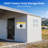 12X25 Ft Heavy Duty Carport with Shed-125455652