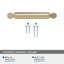 Poignée d'armoire champagne doré Balon 3-3 / 4 pouces (96mm) Balon-111952193-111952196