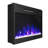Abimael 22.99'' W Black Electric Fireplace Insert