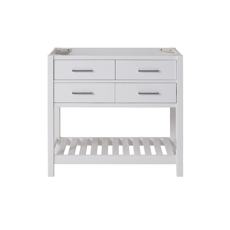 Williamsburg Traditional 36" Pine Vanity Cabinet with Nickel Hardware