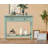 Floriean Rustic Vintage Farmhouse Style Console Table - 2 Drawers, Bottom Shelf-1367979146