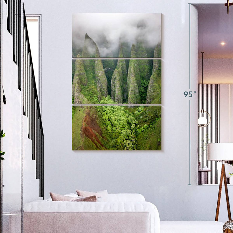 Alvord Na Pali Kauai Rainforest, 74" H x 48" W
