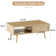 Coffee Table With Storage Rattan Style