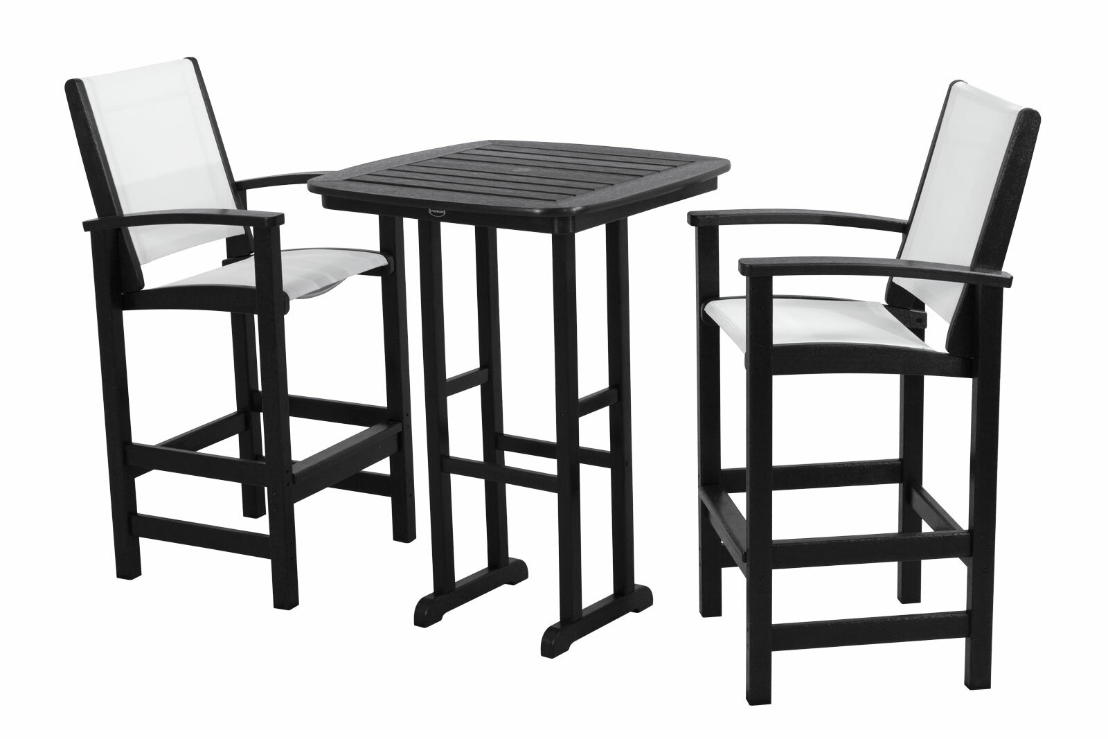 POLYWOOD® Coastal 3-Piece Bar Set & Reviews | Wayfair