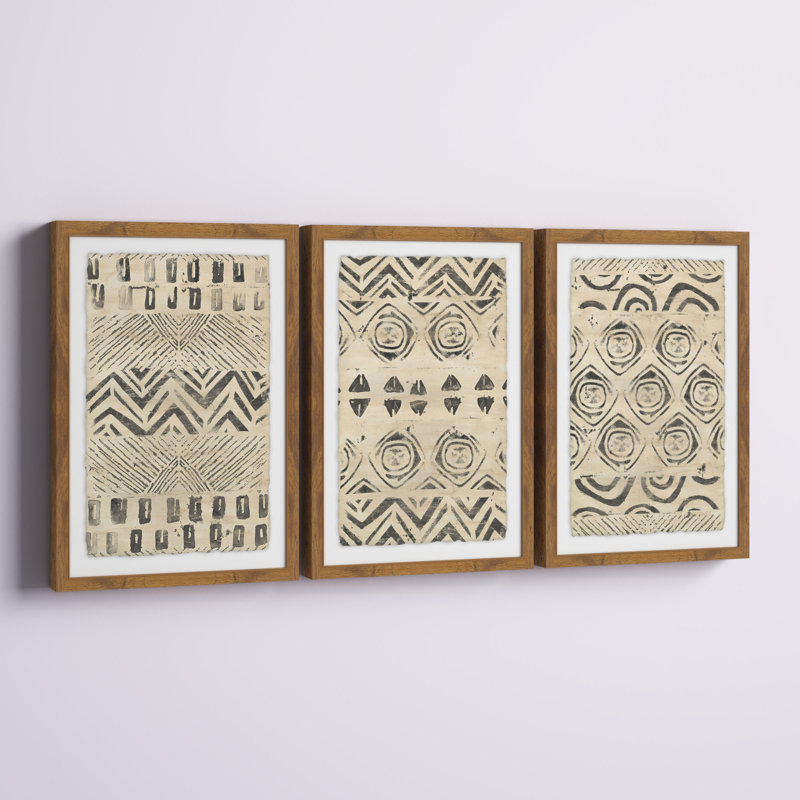 Motif «Bazar Triptych» par Marmont Hill - Ensemble de 3 reproductions de cadres photo sur papier, H 30 po x l 20 po