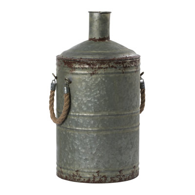 Matherly Rustic Metal Container with Handles