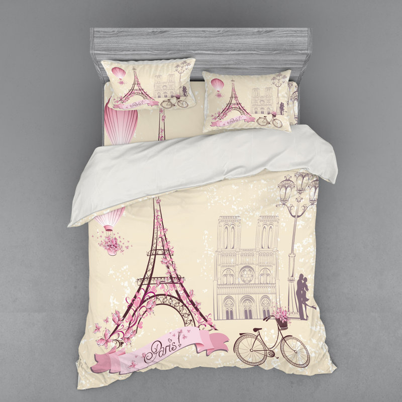 Ensemble de housse de couette éclectique Kiss, Housse de couette grand + 3 pièces supplémentair