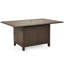 Rectangular Dining Height Fire Table-784626044