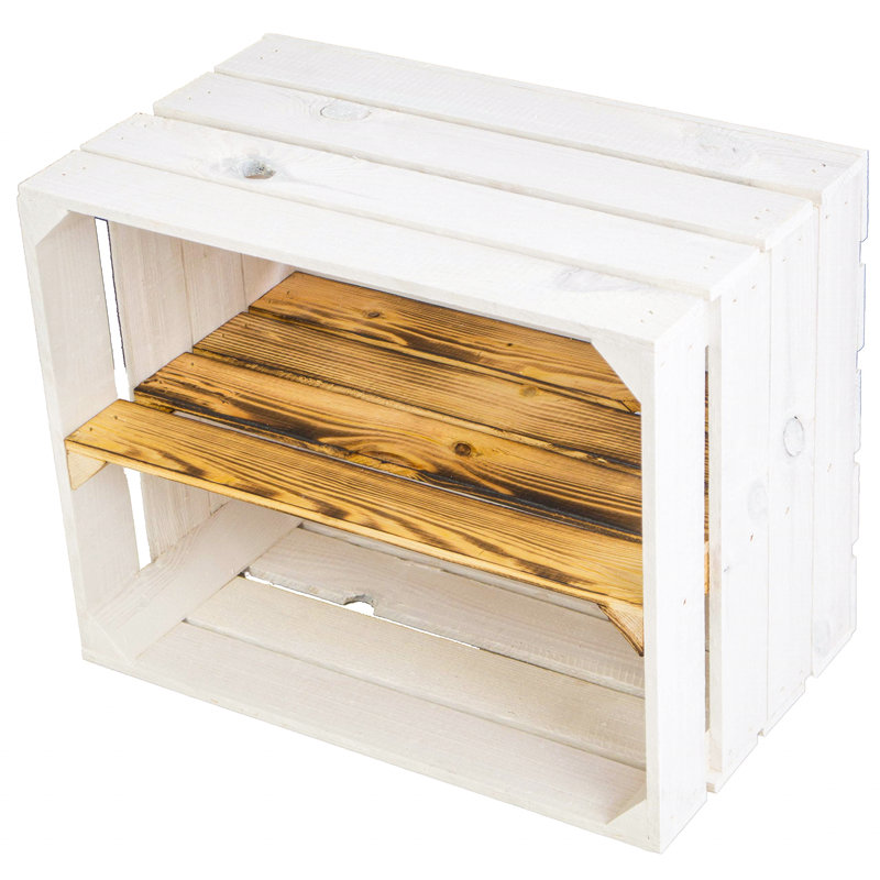 4 Pair Stackable Solid Wood Shoe Rack