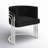 25'' Wide Velvet Barrel Single Chair-1841050159-1841050157