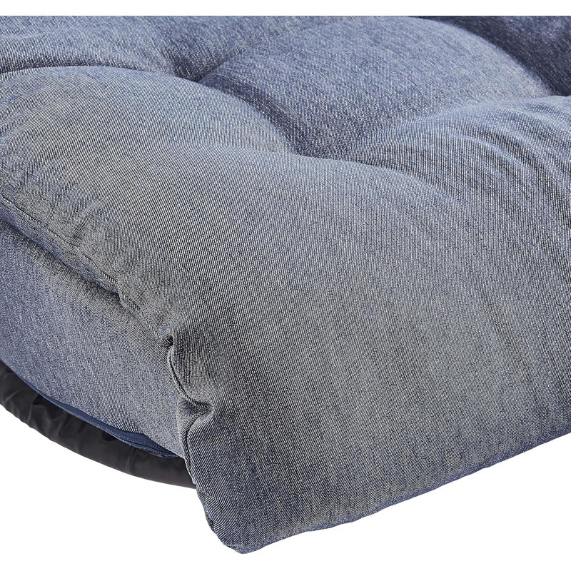 Swivel Lounge Chair With Memory Foam And Adjustable Headrest - Foldable Floor Chair For Gaming, Reading, And Relaxing - Compact Design For Easy Storage