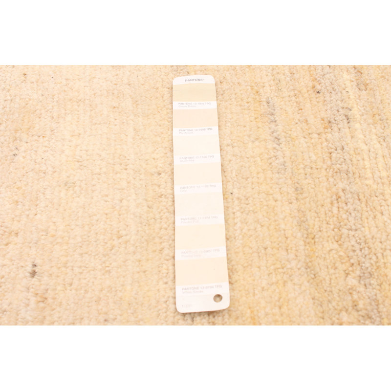 Tapis beige Kashkuli Gabbeh 5 pi 3 po x 6 pi 4 po