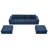 110*72" Modular U Shaped Sectional Sofa with Ottomans,No Assembly Required-963219025