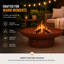 Round Wood Burning Smokeless Fire Pit-1367776096