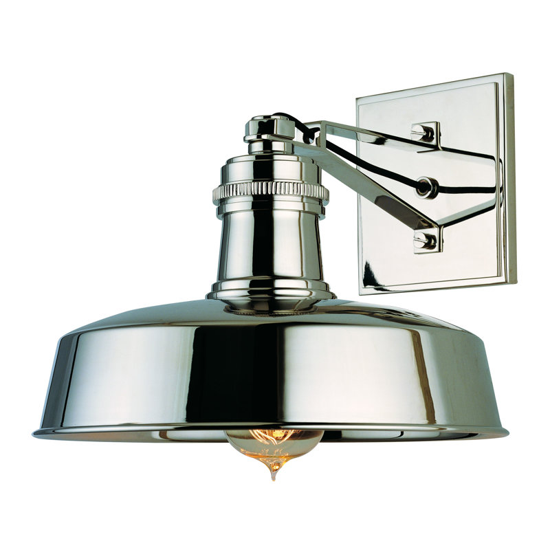 Hudson Falls 1 - Light Barn Light, Polished Nickel