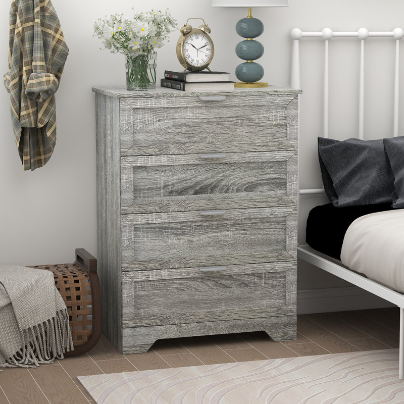 Sophia-Mae 29.1'' W 4 - Drawer Dresser, Grey