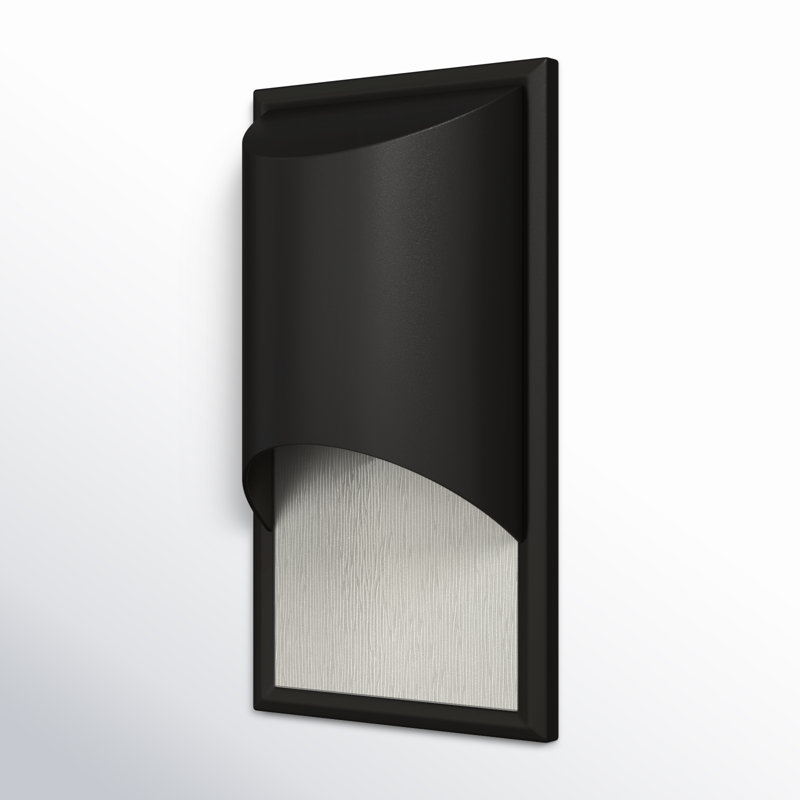 Cascade Outdoor Flush Mount, Medium, Satin Black, Incandescent