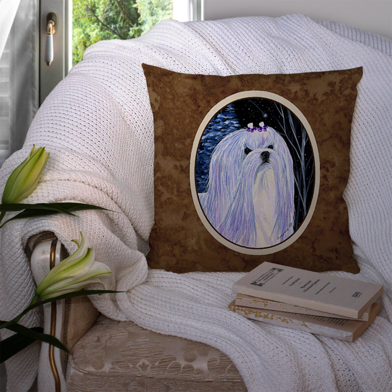 Starry Night Outdoor Reversible Throw Pillow