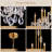 18-Light Brass Crystal Chandelier for High Ceiling