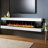 Litedeer Latitude 55" Smart Built-In Electric Fireplace (ZEF55VC) Ultra-Slim Linear Wall Fireplace with WiFi App, Multi-Color Flame, Driftwood Logs , Crushed Ice Rock Media & 1500W Heater-231328149