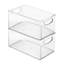 Panier en plastique avec poignées intégrées iDesign - 10 po x 5 po x 6 po, transparent