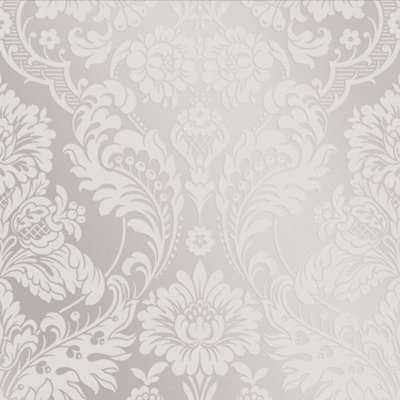 Gothic Damask Metallic Wallpaper Roll