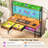 61.1"H Computer Desk with Hutch & Monitor Stand,Gaming Desk with LED &Power Outlet,Writing Desk with 2 Drawers &1 Open Storage, Office Desk for Bedroom, Home Office, Small Space-1531935653-1531935651