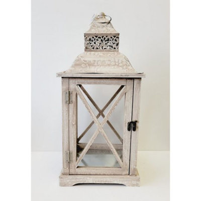 Lanterne de table en bois
