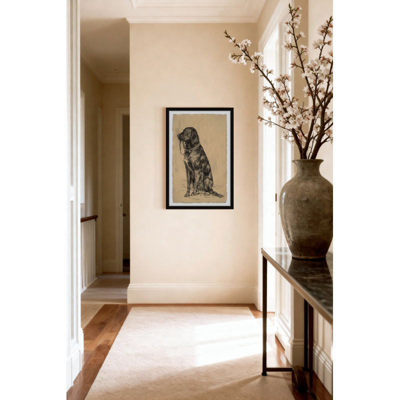 «Aldrich's Dog», reproduction encadrée, H 18 po x l 12 po