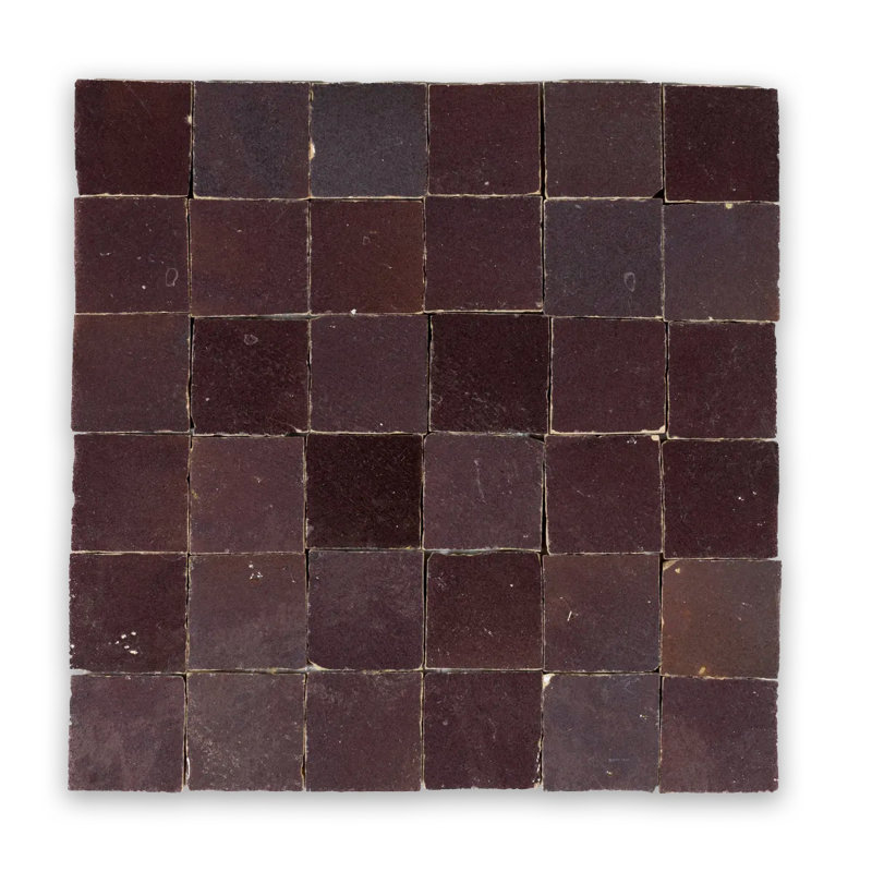  Carrelage mural carré en mosaïque 2 po x 2 po Zellige