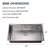36"L × 19"W Workstation Undermount Stainless Steel Kitchen Sink with Accessories-122286237