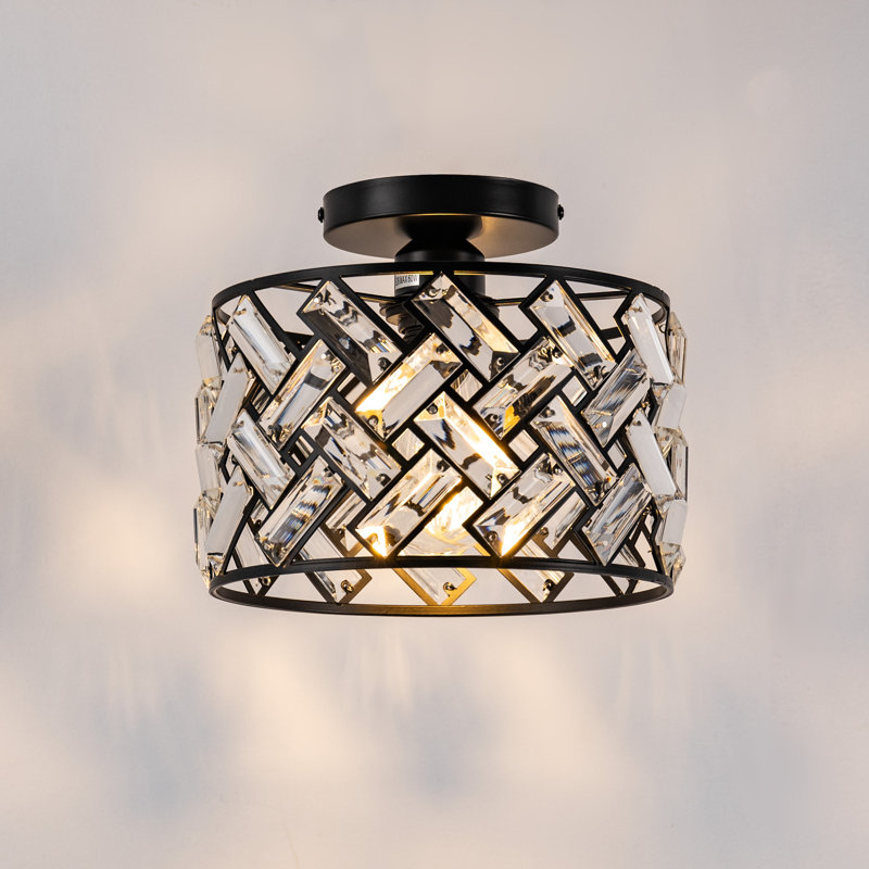Plafonnier semi-encastré en cristal Chariss