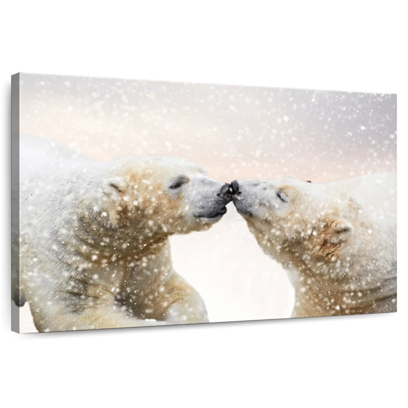 Brampt Polar Bear Love, 32" H x 48" W