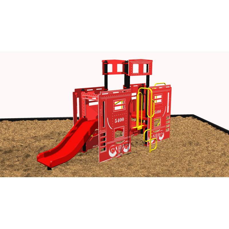Kidvision Caboose, Rouge, bleu et jaune